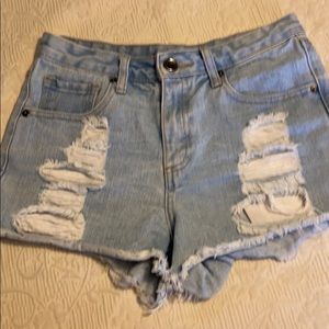 Denim shorts